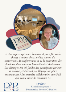 Pauline intervenant chez Valvital — Postur'O Boulot