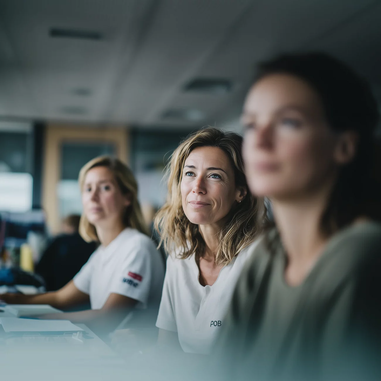 Équipe RH et managers suivant des indicateurs QVT après un parcours de transformation du climat social.