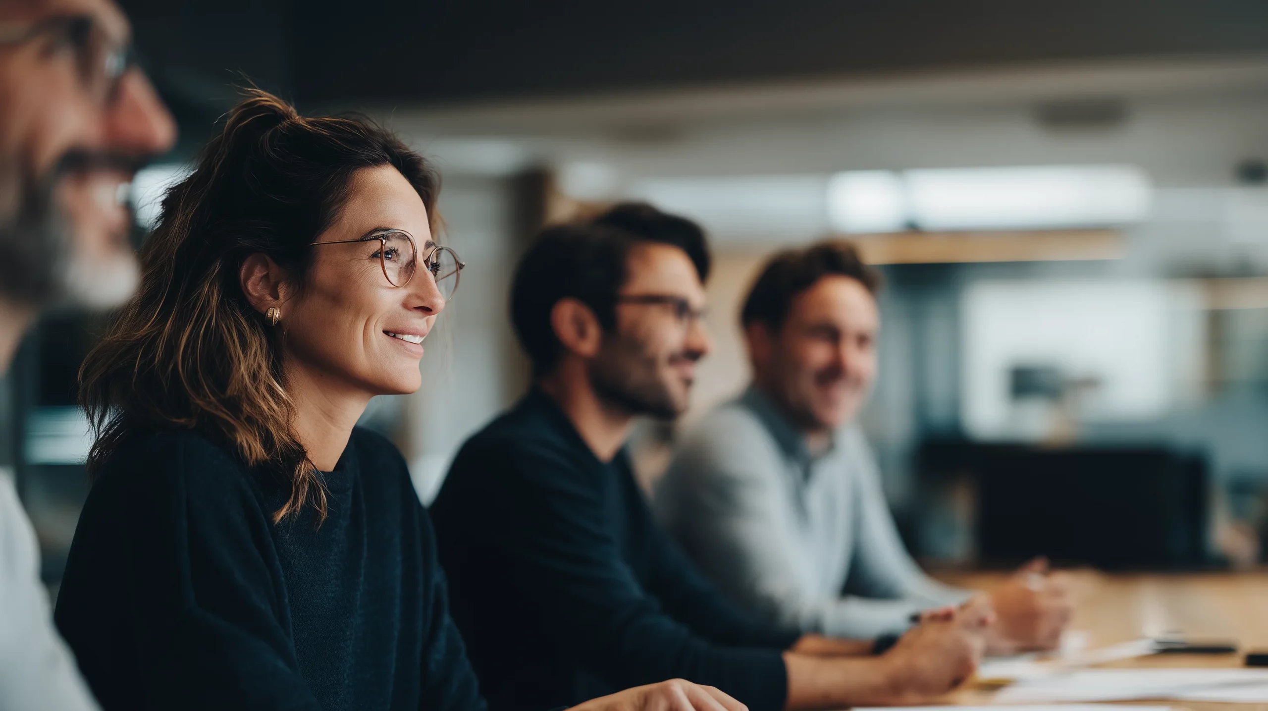 Managers animant en autonomie un rituel d’équipe après un parcours de transformation du climat social.