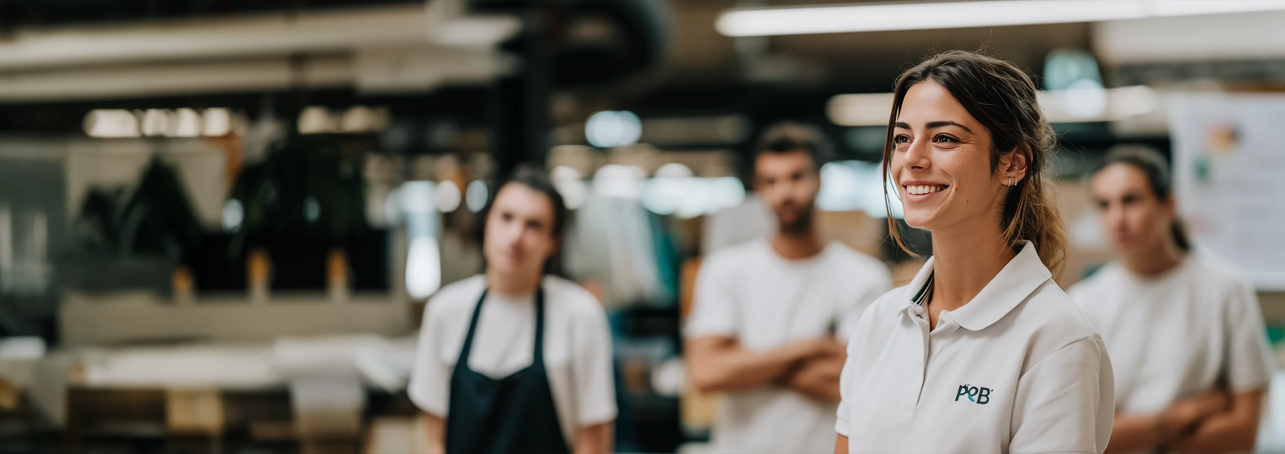 Praticienne PoB accompagnant un groupe de salariés dans un atelier de prévention santé au travail.