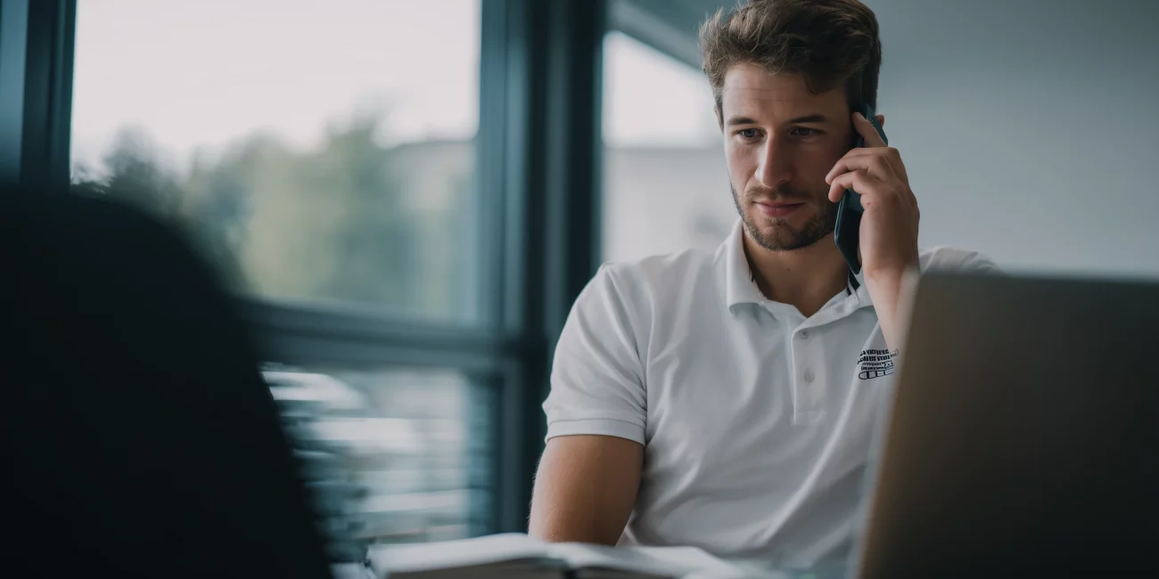 Manager échangeant confidentiellement avec une praticienne PoB dans un bureau neutre.