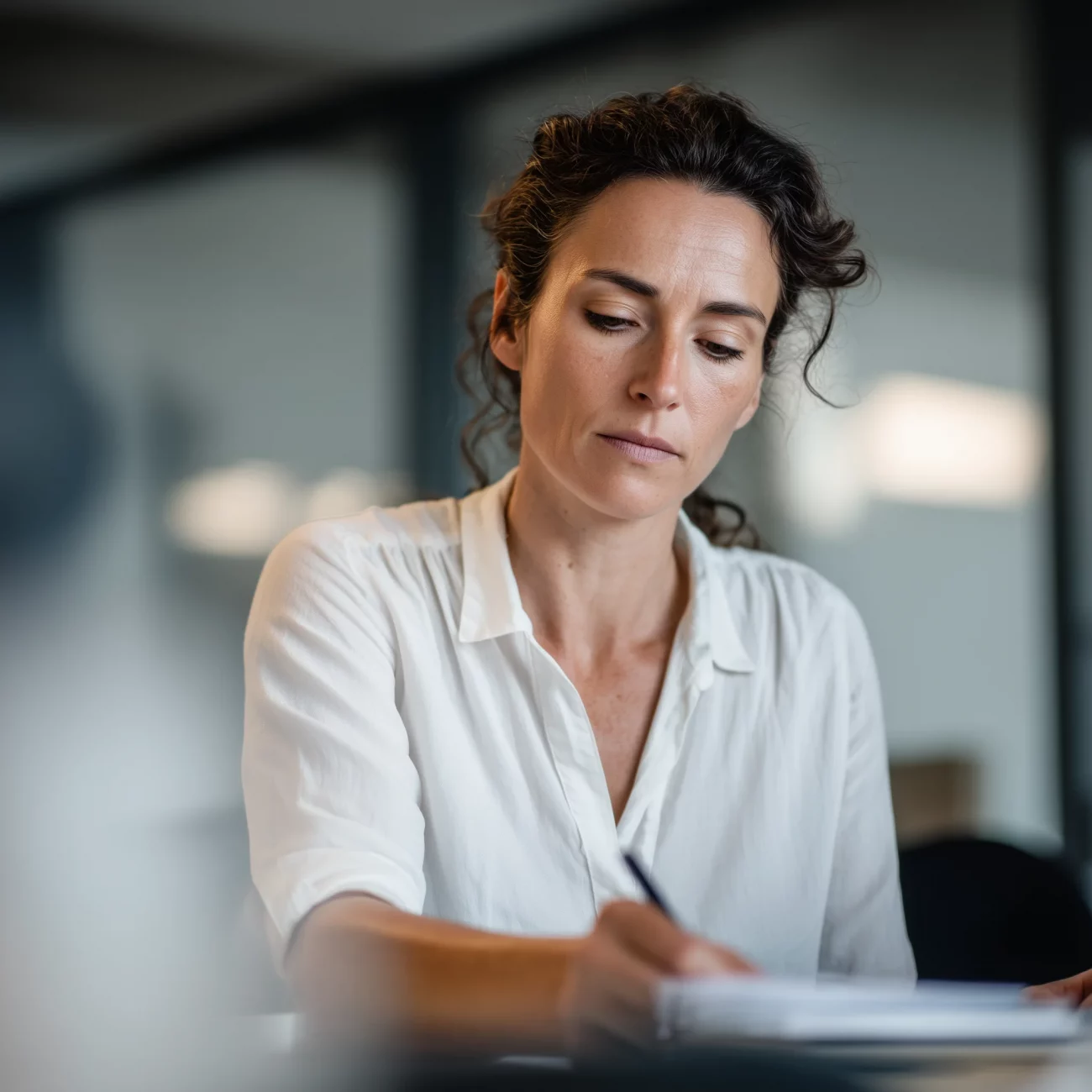 Participant évaluant son niveau de stress avant et après un atelier de sophrologie PoB.